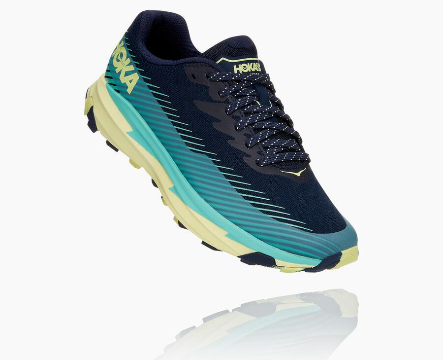 Hoka One One Torrent 2 Trailskor Dam - Svarta/Mintgröna - JNDWB-0761